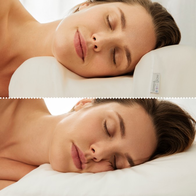 Il cuscino Omnia con federa in Seta di Gelso Premium - Sleep And Glow
